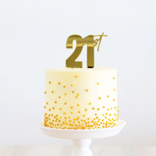 Cake Topper - 21st - Gold