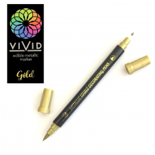 Edible Pen - Metallic Gold Double Sided