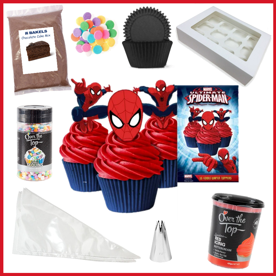 DIY Cupcake Kit - Spiderman - Cake Decorating Solutions