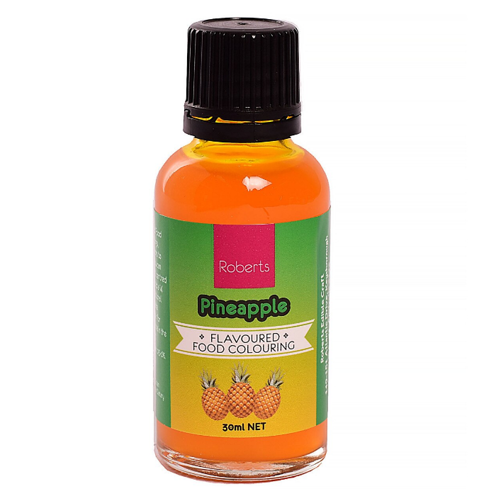 Pineapple Flavoured Food Colouring 30ml - Roberts Edible Craft